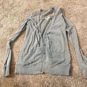 Maurices Light Gray Women's Cardigan